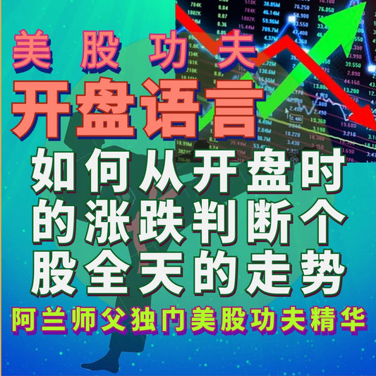 阿兰师父炒股功夫[开盘语言]私教课(录像)